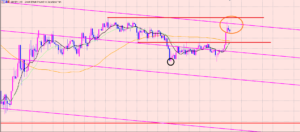 ポンド円　ドンピシャに到達♫